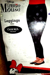 Disney Mini Mouse black Leggings with tail Child M/L costume accessory - Picture 1 of 2