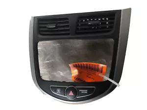 2015 HYUNDAI ACCENT Front Radio Surround Dash Bezel w/ AC Vents & Hazard Switch - Picture 1 of 16