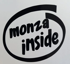 Monza inside 3x2.5inch lambretta Scooter Sticker Decal - Picture 1 of 1