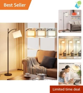 60" LED Tall Floor Lamp 3 Temp Shade for Living Room Bedroom Office Bulb Incl. - Picture 1 of 10