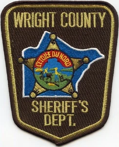 Old Style WRIGHT COUNTY MINNESOTA SHERIFF POLICE PATCH - Bild 1 von 1