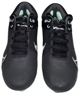 Nike Women Calzado De Softball Cleats CZ5917-010 Hyperdiamond 4 Pro Black SZ 8.5 - Picture 1 of 7