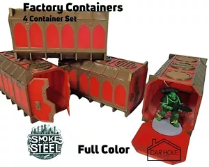 VOLLFARBE Fabrikbehälter 28 mm Tischplatte Wargame Terrain - Bild 1 von 10