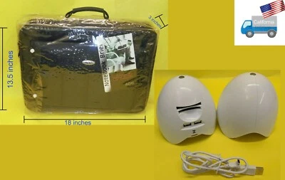 Nuevo Estuche/Maletín de Transporte para PC Notebook 14-17" + Altavoz USB/Unidad de Tarjeta de Memoria Foto 1 de 4