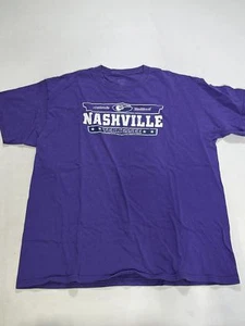 Mens Port And Company Purple Nashville Tennessee T Shirt Size XL EUC - Picture 1 of 4