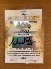2017 Leaf Happy Holidays WTA 5 autographs card Thorn / Shalaeva / Magley/ Inoue 