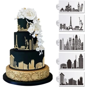 Strumento di decorazione torta in plastica strumento di riferimento costruzione stampi fondenti - Foto 1 di 12