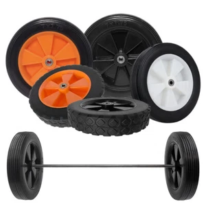 Rueda plegable de goma silenciosa para coche de camping de 7 pulgadas rueda para barbacoa - Imagen 1 de 8