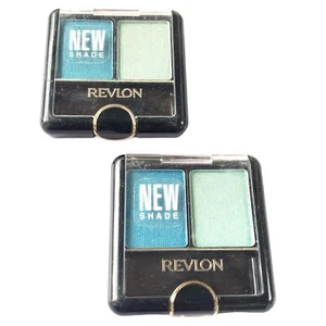 2X REVLON Wet/Dry Eye Shadow AQUA BLAST .11oz RARE! No Applicator - Picture 1 of 4