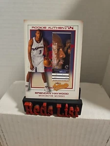 2001-02 Fleer Authentix Rookie #104 Brendan Haywood 7/1250 Washington Wizards - Picture 1 of 9