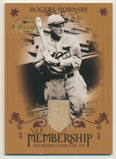 2003 Donruss Classics Membership VIP Memorabilia Rogers Hornsby E10394