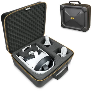USA GEAR Case for VR Headset - Customizable Case Compatible with Oculus Quest - Picture 1 of 9