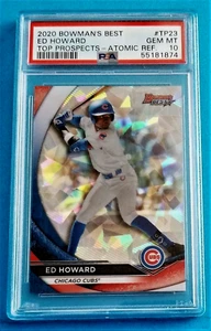 ED HOWARD RC (PSA 10) ~ 2020 BOWMAN CHR. TP ATOMIC REF. FREE SHIPPING 1/8 PSA 10 - Picture 1 of 2