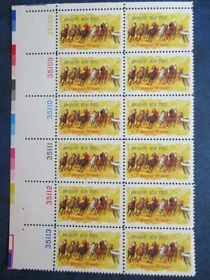 Horse Racing (Kentucky Derby)   (plate block of 10 stamps)  #1528 - Image 1 of 2