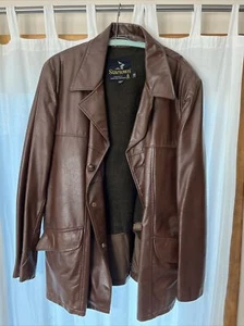 Vintage Startown of Londontown echte braune Lederjacke braun Größe 46 Reg. - Bild 1 von 4