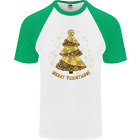 Steampunk Christmas Tree Mens S/s Baseball T-Shirt
