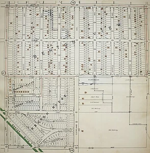 1925 Kansas City Missouri Atlas Plat Map RARE Color Lithograph Plate #88 & 89 - Picture 1 of 4