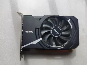 MSI NVIDIA GeForce GT1030 AERO ITX 2GB 384SP GDDR4 Graphics Video Card DVI VGA - Picture 1 of 5