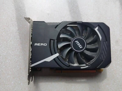 MSI NVIDIA GeForce GT1030 AERO ITX 2GB 384SP GDDR4 Graphics Video Card DVI VGA - Image 1 of 4