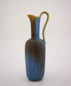 Blue & Brown Vase - Gunnar Nylund - Rörstrand - Midcentury Modern Design - Picture 1 of 6