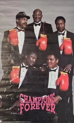 Champions Forever Boxing Ali Frazier Foreman Vintage Starline 22x34.5" Poster - Image 1 of 4