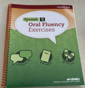 Abeka Spanish 1 Oral Fluency Exercises Teacher Key Grades 9-12 No Writing - Picture 1 of 1