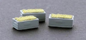Fruit Crates / Produce Crates filled with Bananas 3 Pack Painted HO Scale 1/87 - Picture 1 of 1