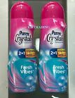(2-Pk) PUREX Crystals 2-IN-1 In-Wash Laundry Booster Odor Neutralize FRESH VIBES