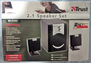 2.1 Ensemble de haut-parleurs SP-3100 12 watts RMS Trust haut-parleurs subwoo... - Imagen 1 de 4