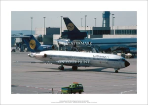 Lufthansa Boeing 727-230 A2 Art Print – Frankfurt 1983 – 59 x 42 cm Poster - Picture 1 of 3