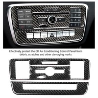 Carbon Fiber CD Air Conditioning Panel Cover For Mercedes-Benz A B Class CLA GLA