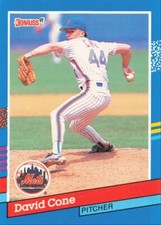1991 Donruss Baseball David Cone New York Mets #154