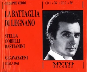 VERDI La Battaglia di Legnano / Franco Corelli, Antonietta Stella (2 CDs, MYTO) - Picture 1 of 2