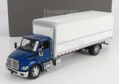 MODELLINO CAMION STATICO KENWORTH T280 TRUCK CASSONATO 2010 BLU SCALA 1/32 - Immagine 1 di 4