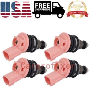 16600-57Y00 Set of 4 Fuel Injectors Fits 1991-1999 Nissan Maxima Sentra 200SX NX - Picture 1 of 9