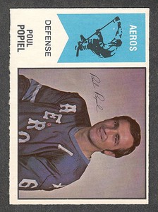 1974-75 POUL POPIEL #59 NM-MT OPC * Key Houston Aeros Star D-Man WHA Hockey Card