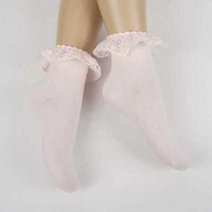 Girls Cotton Lace Socks - Picture 1 of 12