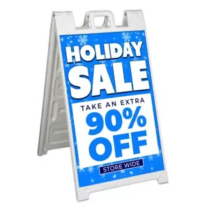 HOLIDAY SALE 90% OFF Signicade 24x36 Aframe Sidewalk Sign Banner Decal DISCOUNT - Picture 1 of 9