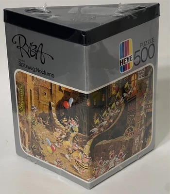 Vintage Heye 500 Piece Jigsaw Puzzle Spitzweg Nocturno Ryba Germany 1980’s - Image 1 of 4