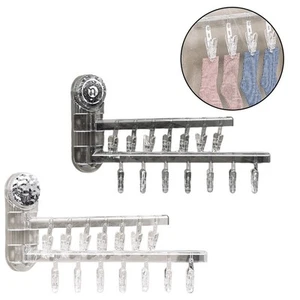 Suction Powered Folding Drying Rack Suitable for Socks and Undergarments - Photo 1/23