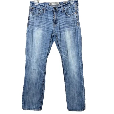 Pantalones de mezclilla BKE Carter rectos 33x30 desgastados para hombre talla 33R   Foto 1 de 4