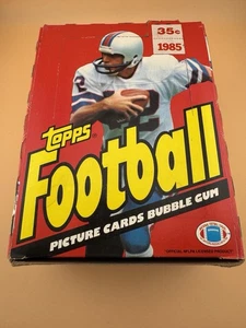 1985 Topps Football Wax Box of 36 Packs in a 1981 Display Box Errors 1 of a Kind - Picture 1 of 14