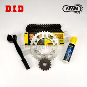 DID AFAM Recommended Chain & Sprocket Kit fits Honda CB125S 1971-1972 + Fit Kit - Picture 1 of 2