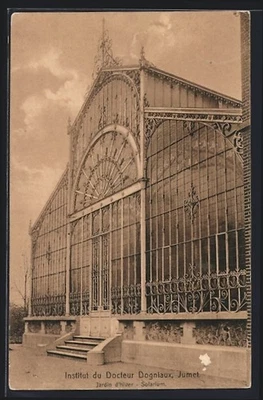CPA Jumet, Institut du Docteur Dogniaux, Jardin d´hiver, Solarium  - Photo 1/2