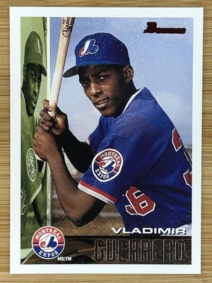 Bowman Vladimir Guerrero 1995 #90 Rookie RC - Montreal Expos Salón de la fama Foto 1 de 2