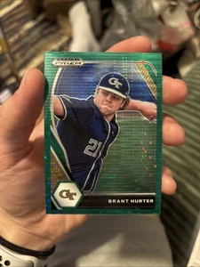 2021 Panini Prizm Draft Picks - Brant Hurter #PDP193 Green Pulsar Prizm (RC) - Picture 1 of 2