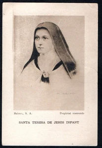 Tarjeta Santa Antigua de Santa Teresita Imagen Pieuse Santino Estampa - Imagen 1 de 1