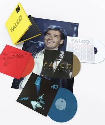 FALCO | VINYL Box 4-LP FARBIG Einzehaft 3 Junge ROEMER Kommissar REMIXES 12" - Bild 1 von 4