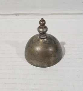 Antique Brass Bell with 3 Clappers - Picture 1 of 4
