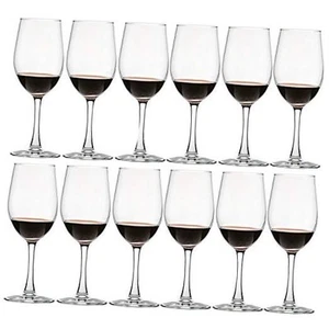 12 Ounce - Set of 12, Classic Durable Red/White Wine Glasses For Party - Picture 1 of 8